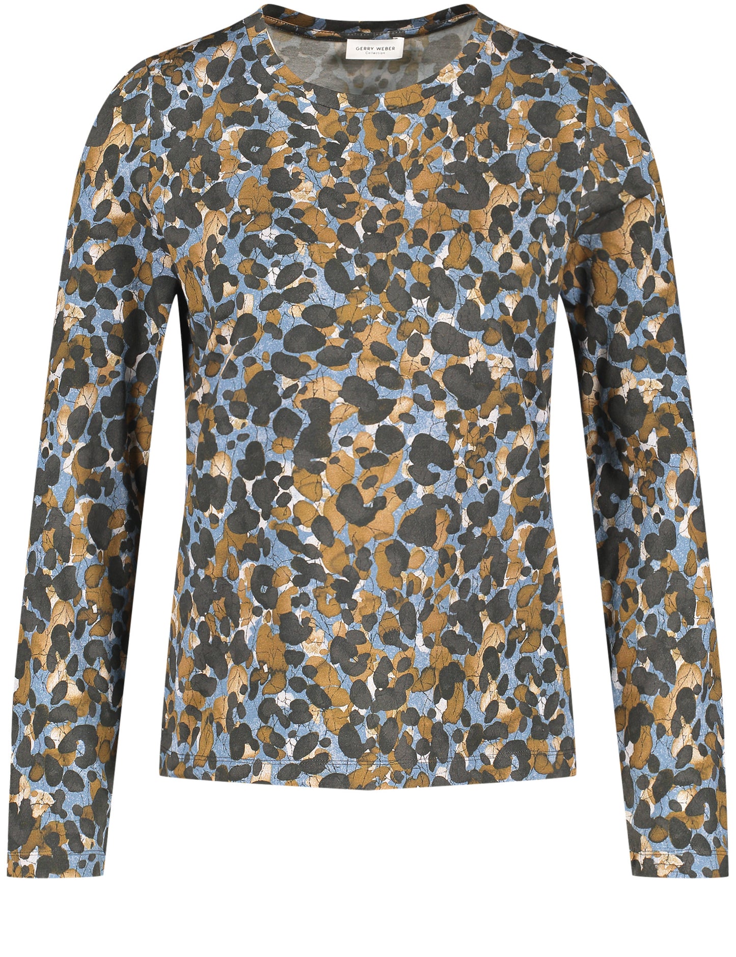 Long-sleeved shirt with all-over pattern
