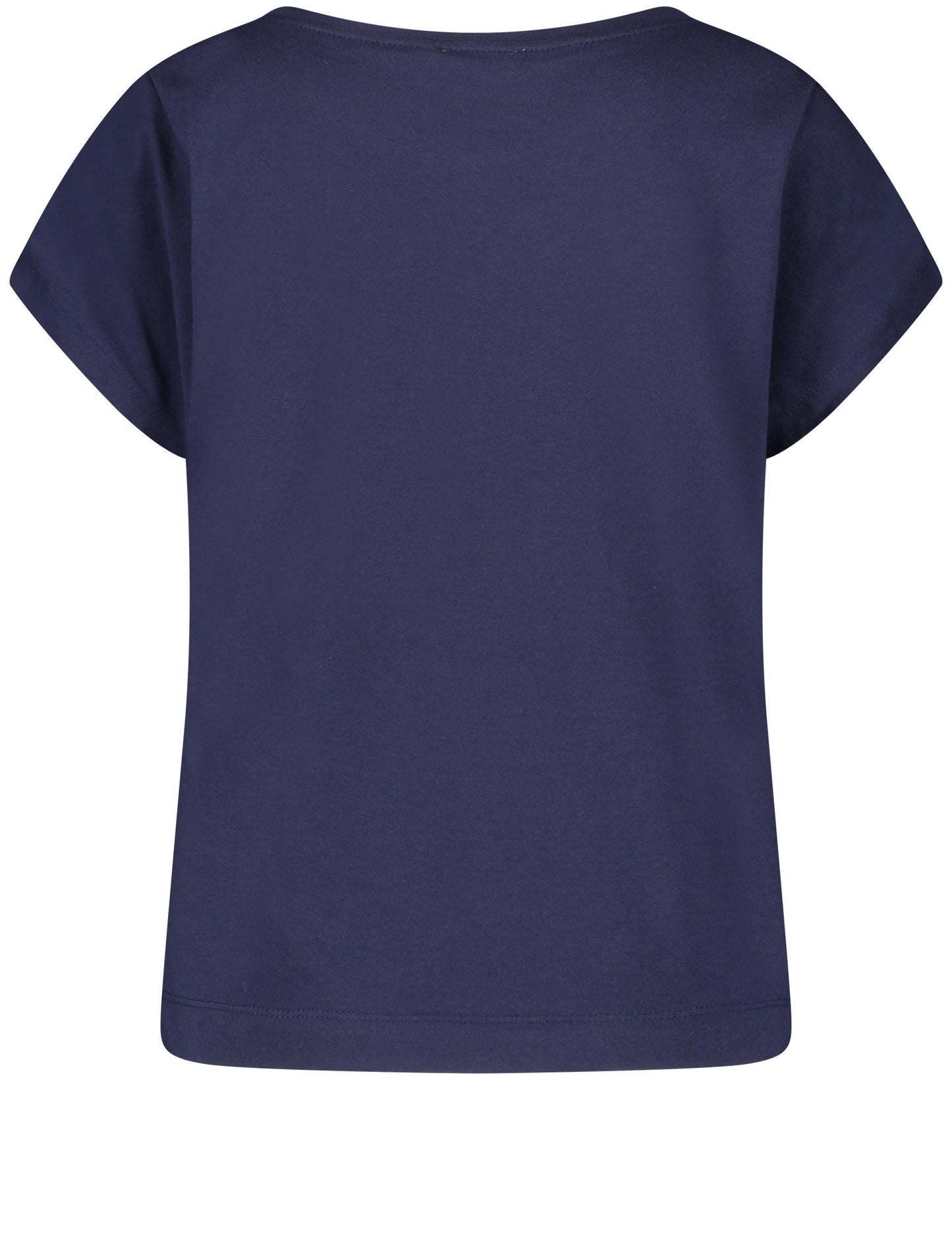 Short-sleeved shirt with gathered sleeves