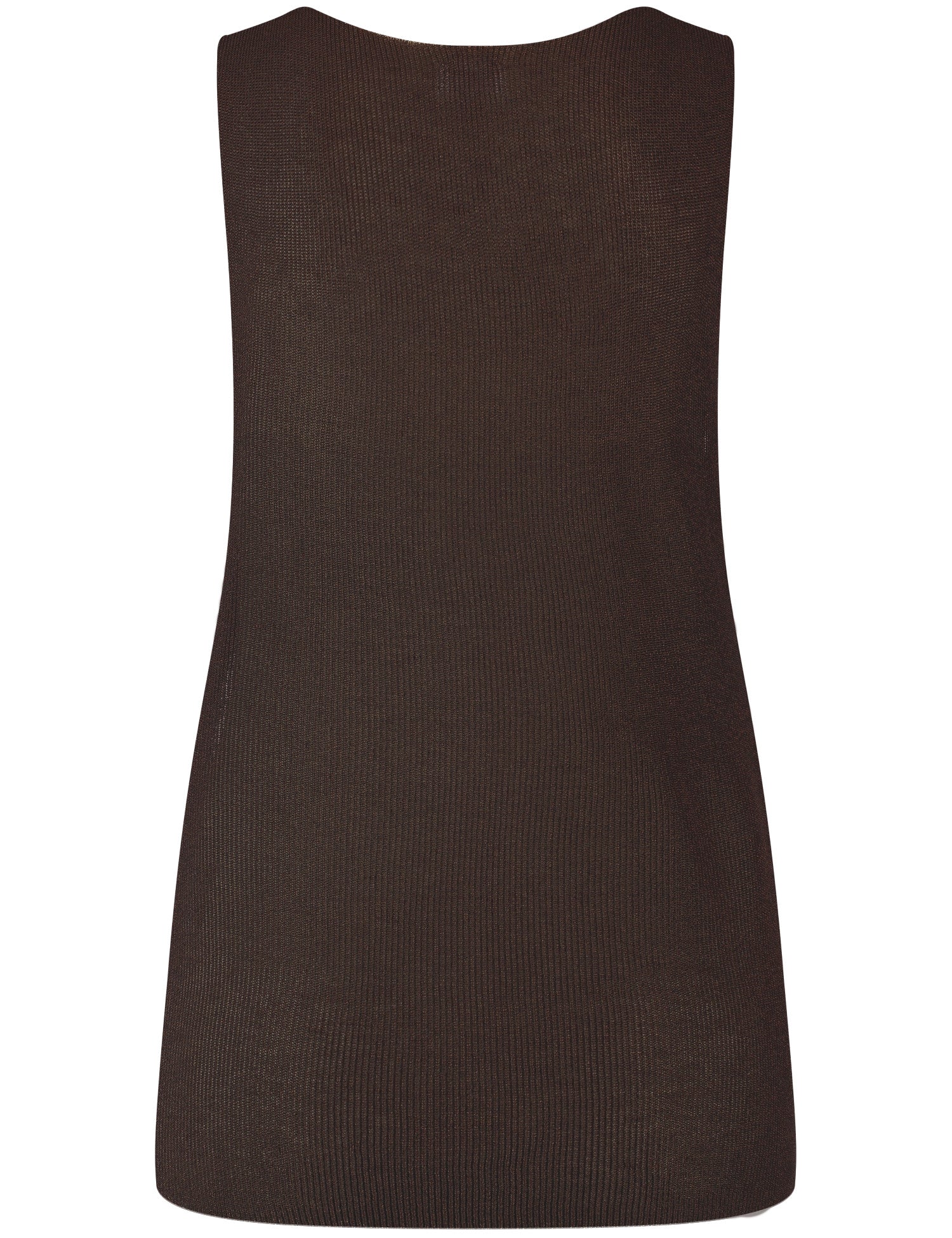 Top aus feinem Strick EcoVero DARK BROWN Bild 2