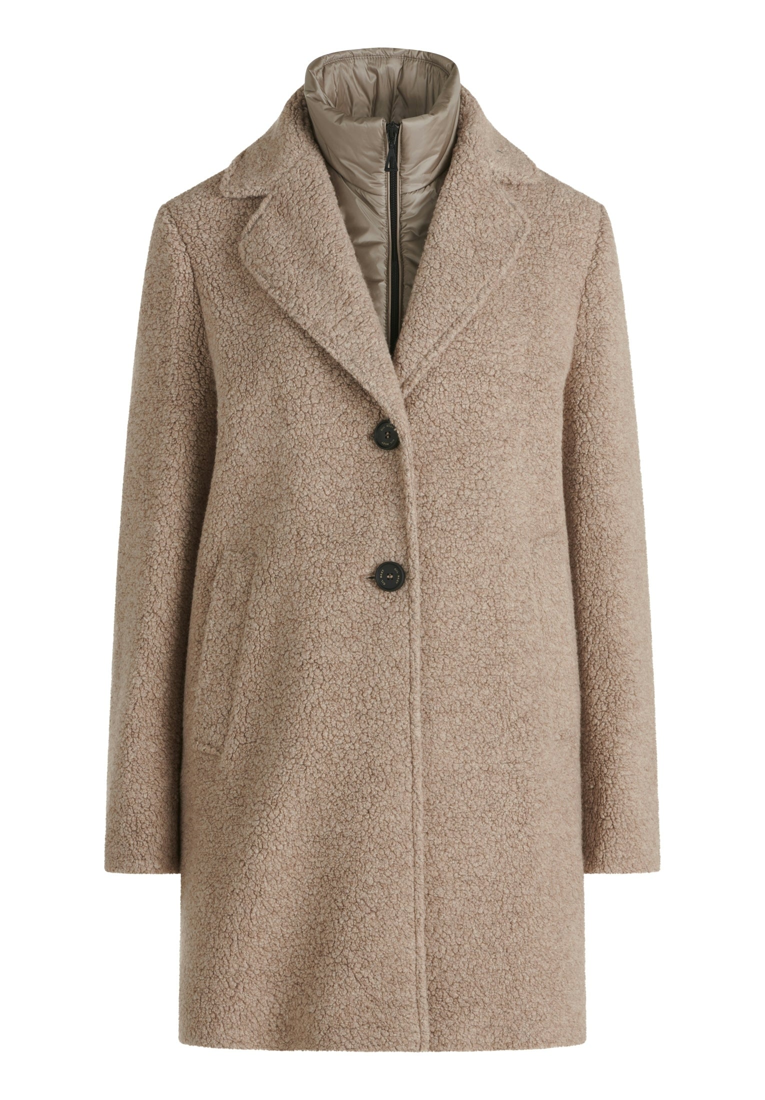 Jacke Wolle Taupe Grey Bild 1