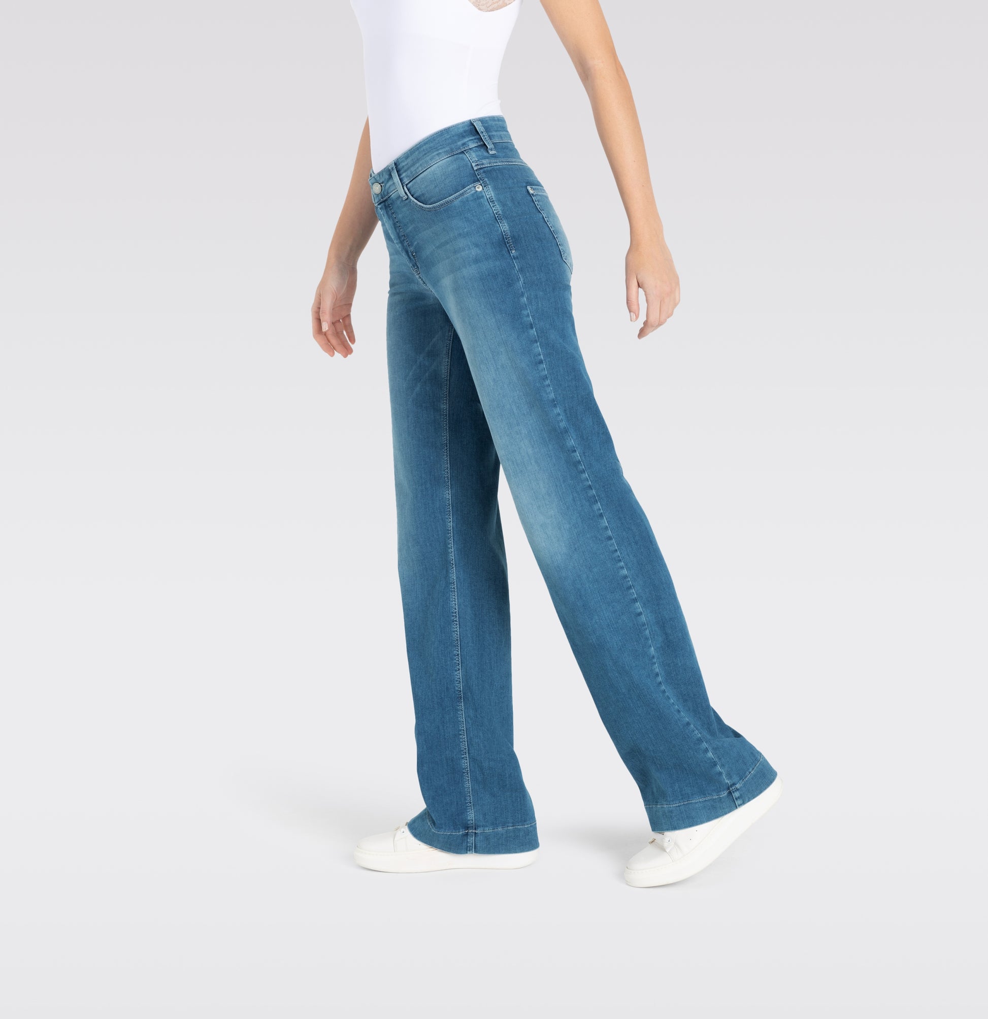 MAC JEANS - DREAM WIDE, DREAM Wonder light Denim Trousers MAC Ladie Bild 10