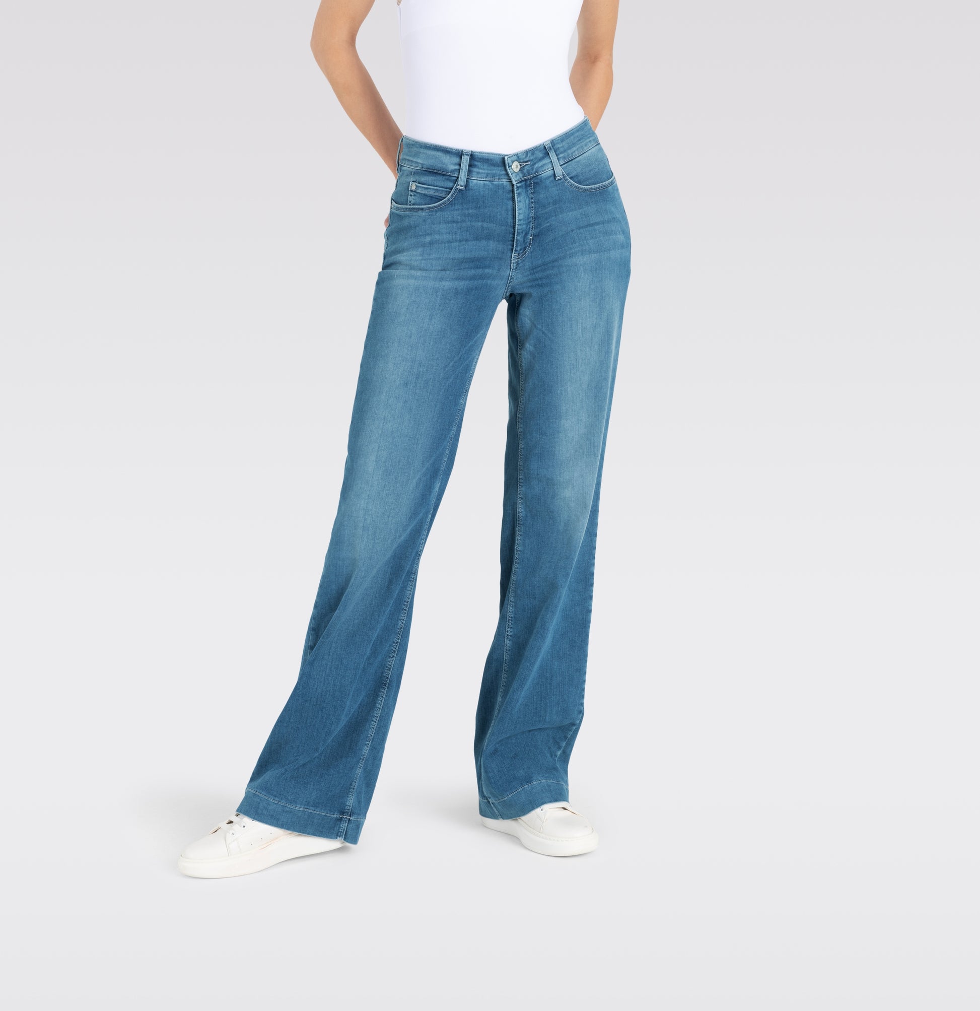MAC JEANS - DREAM WIDE, DREAM Wonder light Denim Trousers MAC Ladie Bild 1