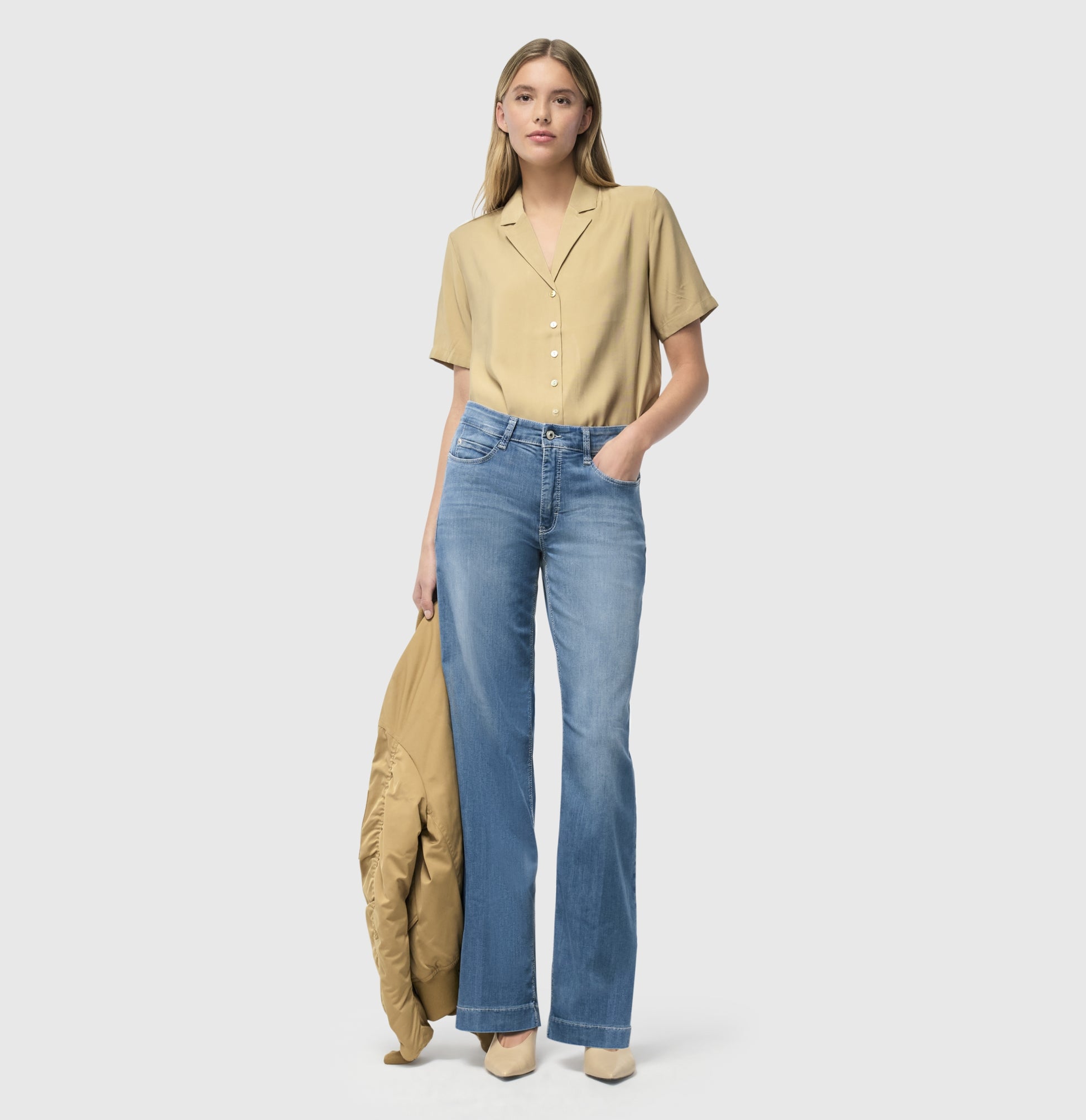 MAC JEANS - DREAM WIDE, DREAM Wonder light Denim Trousers MAC Ladie Bild 14