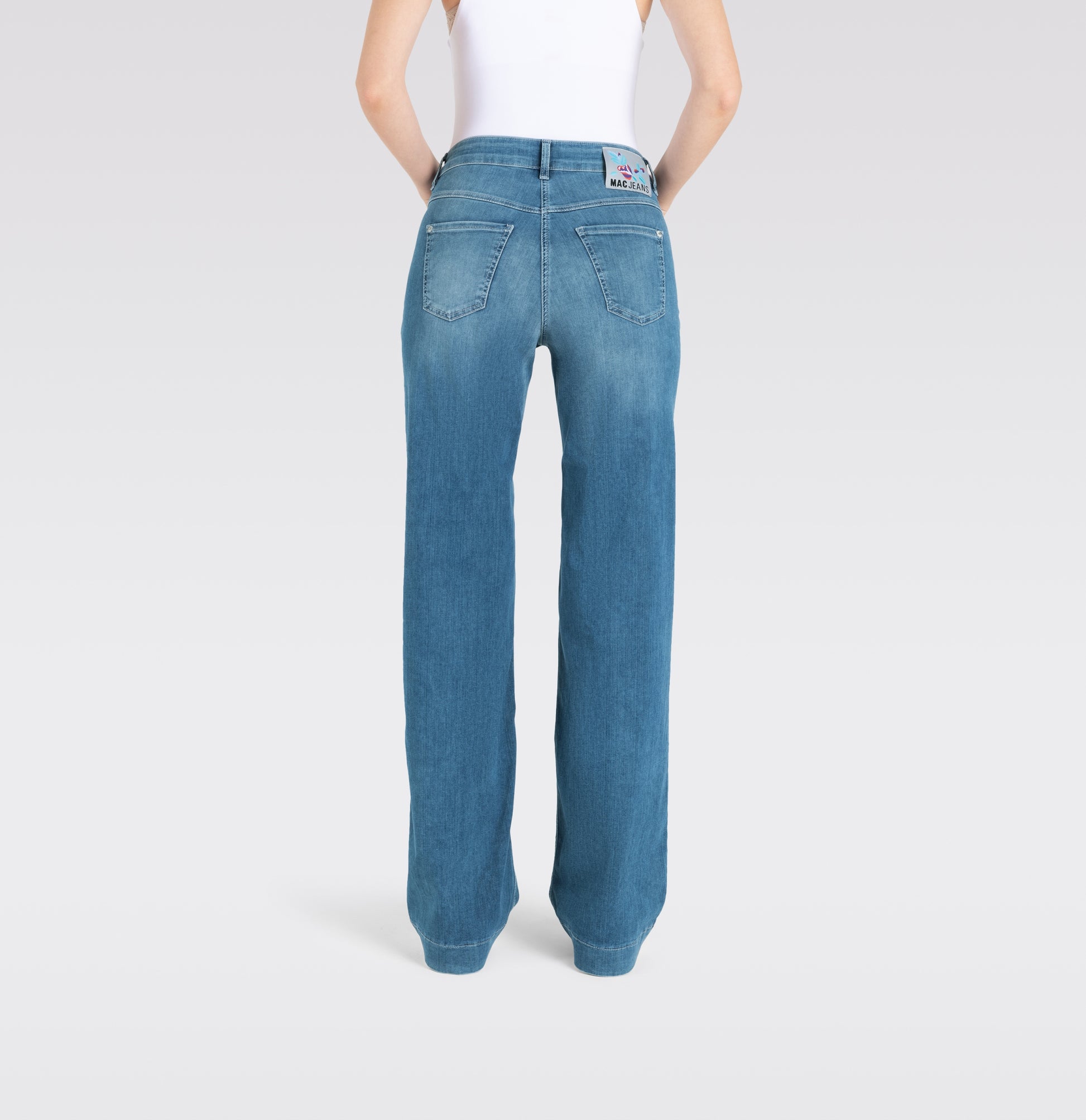 MAC JEANS - DREAM WIDE, DREAM Wonder light Denim Trousers MAC Ladie Bild 2