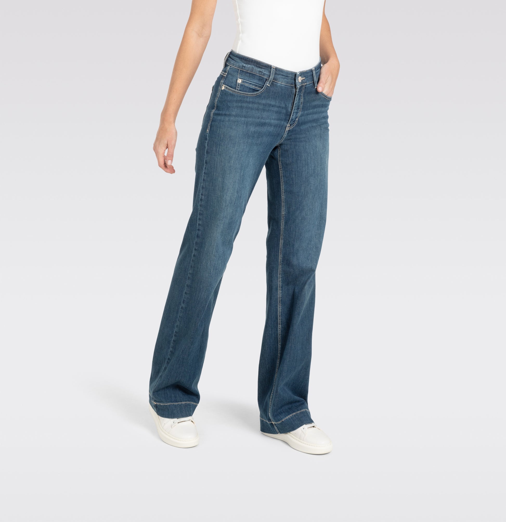 MAC JEANS - DREAM WIDE, DREAM Wonder light Denim Trousers MAC Ladie Bild 12