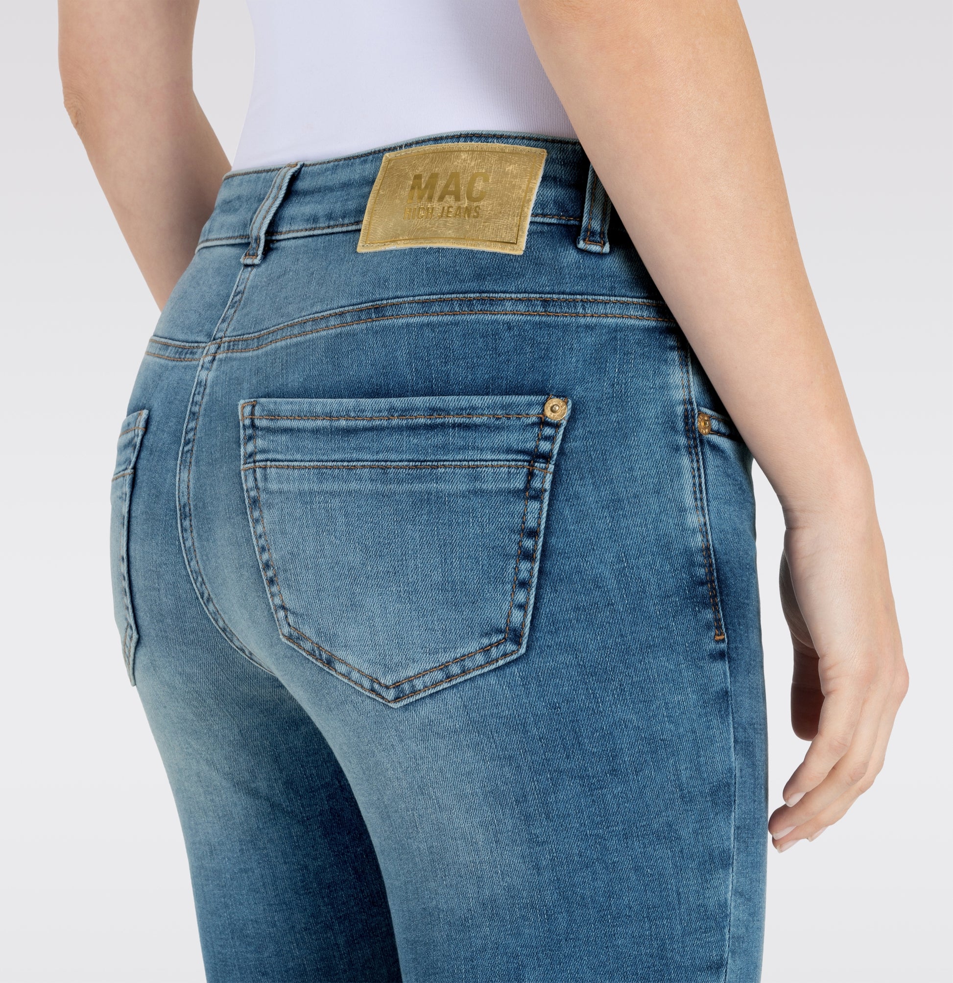 MAC JEANS - RICH SLIM, Light authentic denim Trousers MAC Ladie Bild 11