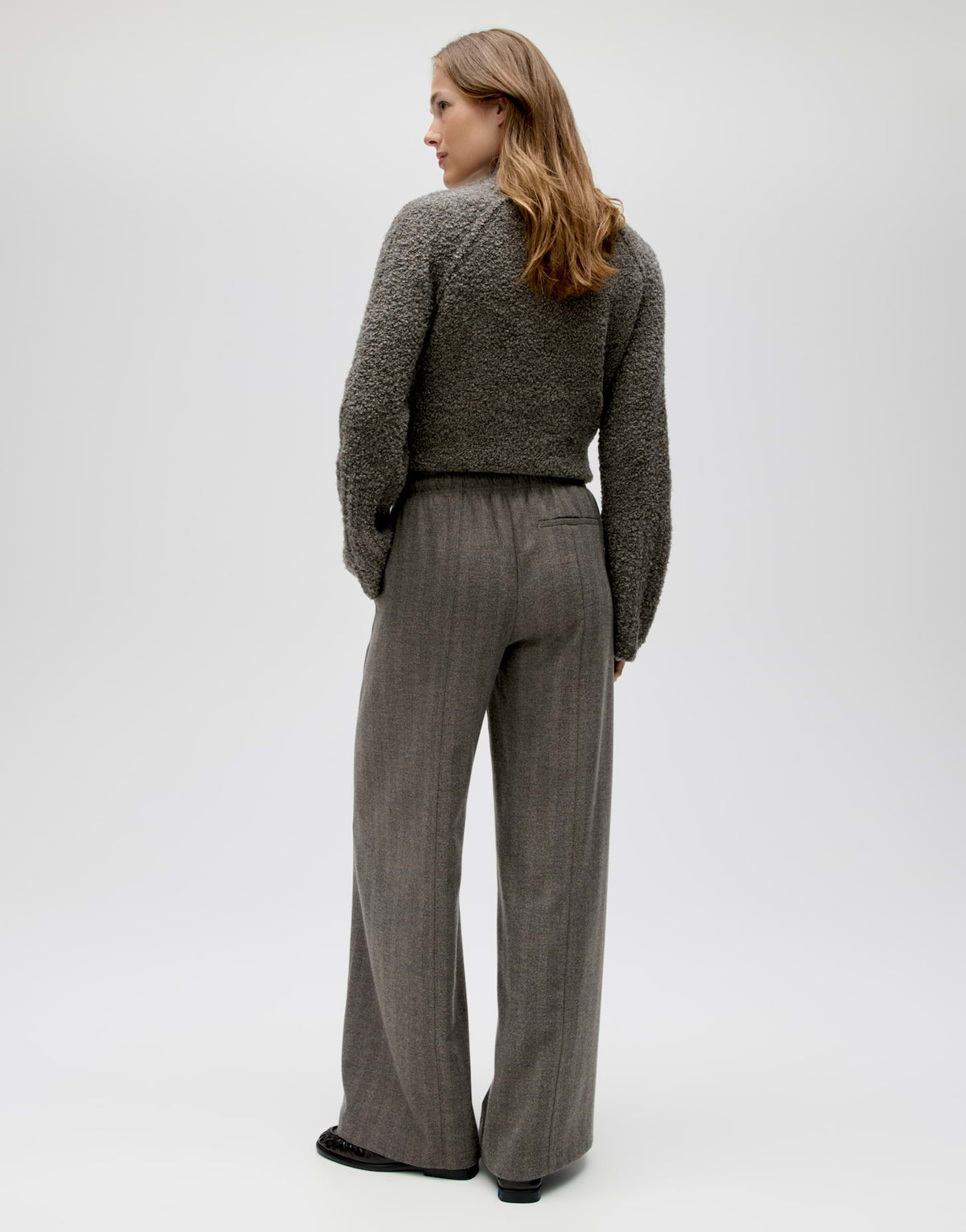 Melane herringbone warm greige Bild 3