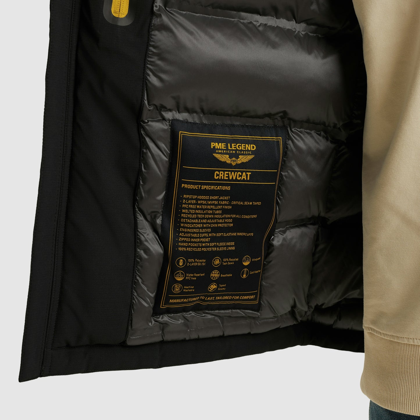 Semi long jacket CREWCAT Ripper Jet Black Bild 10