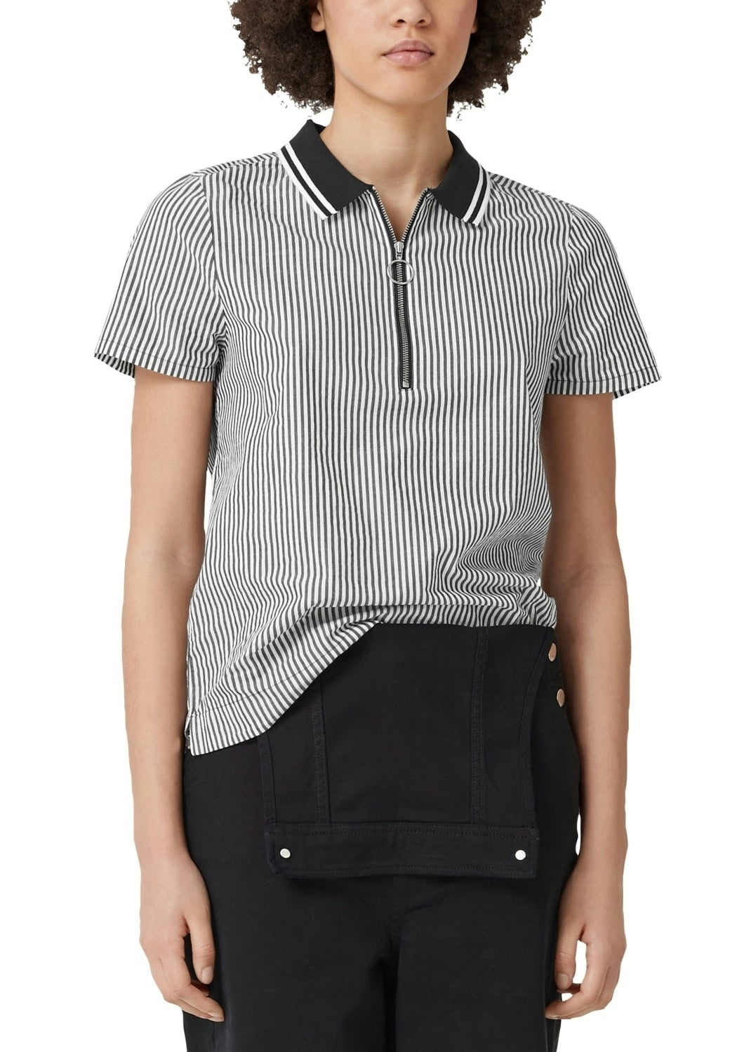 Bluse kurzarm GREY/BLACK Bild 2