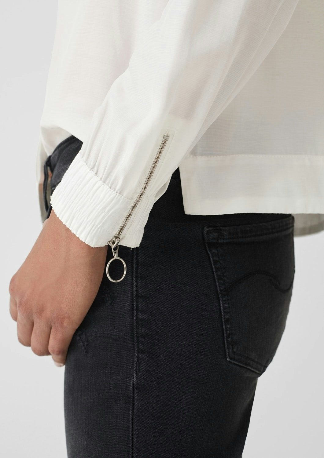 Bluse langarm WHITE Bild 5