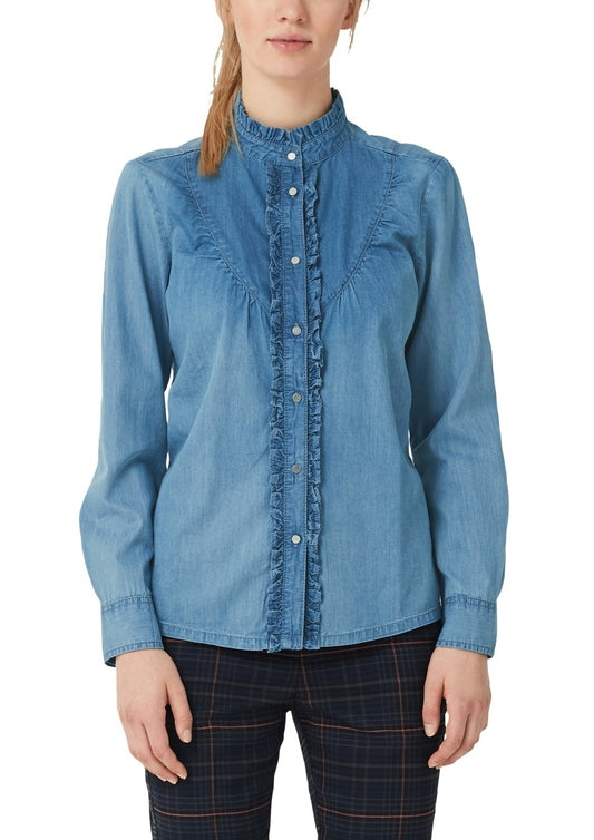 Bluse langarm BLUE Bild 2