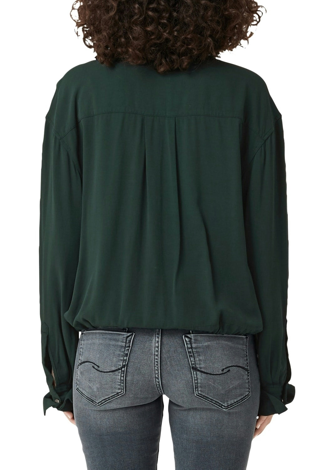 Bluse langarm dark green Bild 3