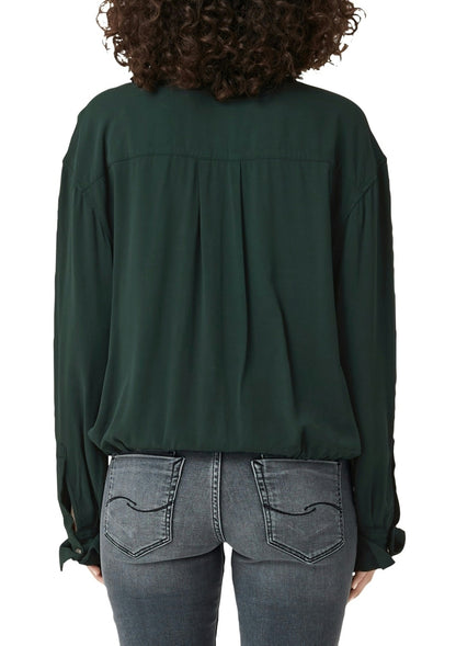 Bluse langarm dark green Bild 3
