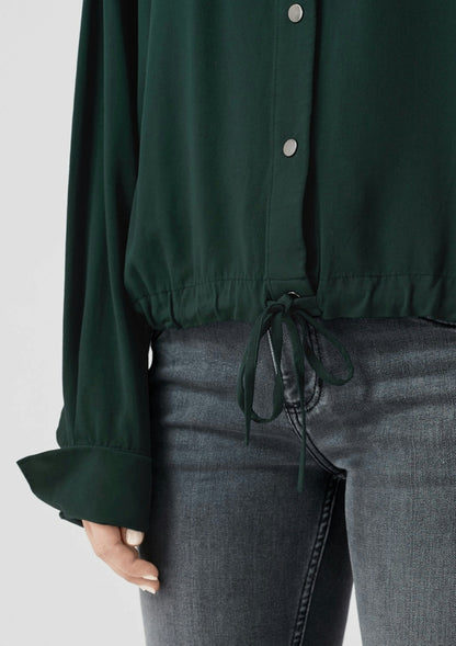 Bluse langarm dark green Bild 4