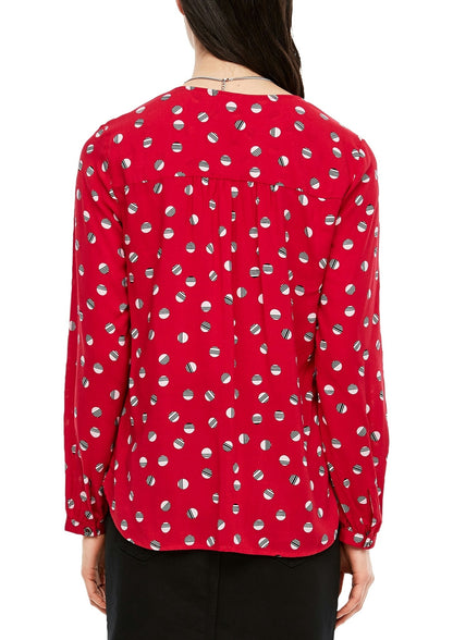 Bluse langarm flame red Bild 3