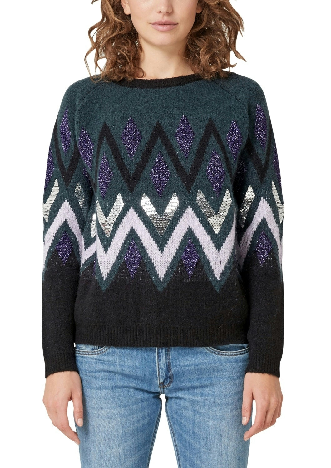 Pullover langarm GREY/BLACK Bild 2