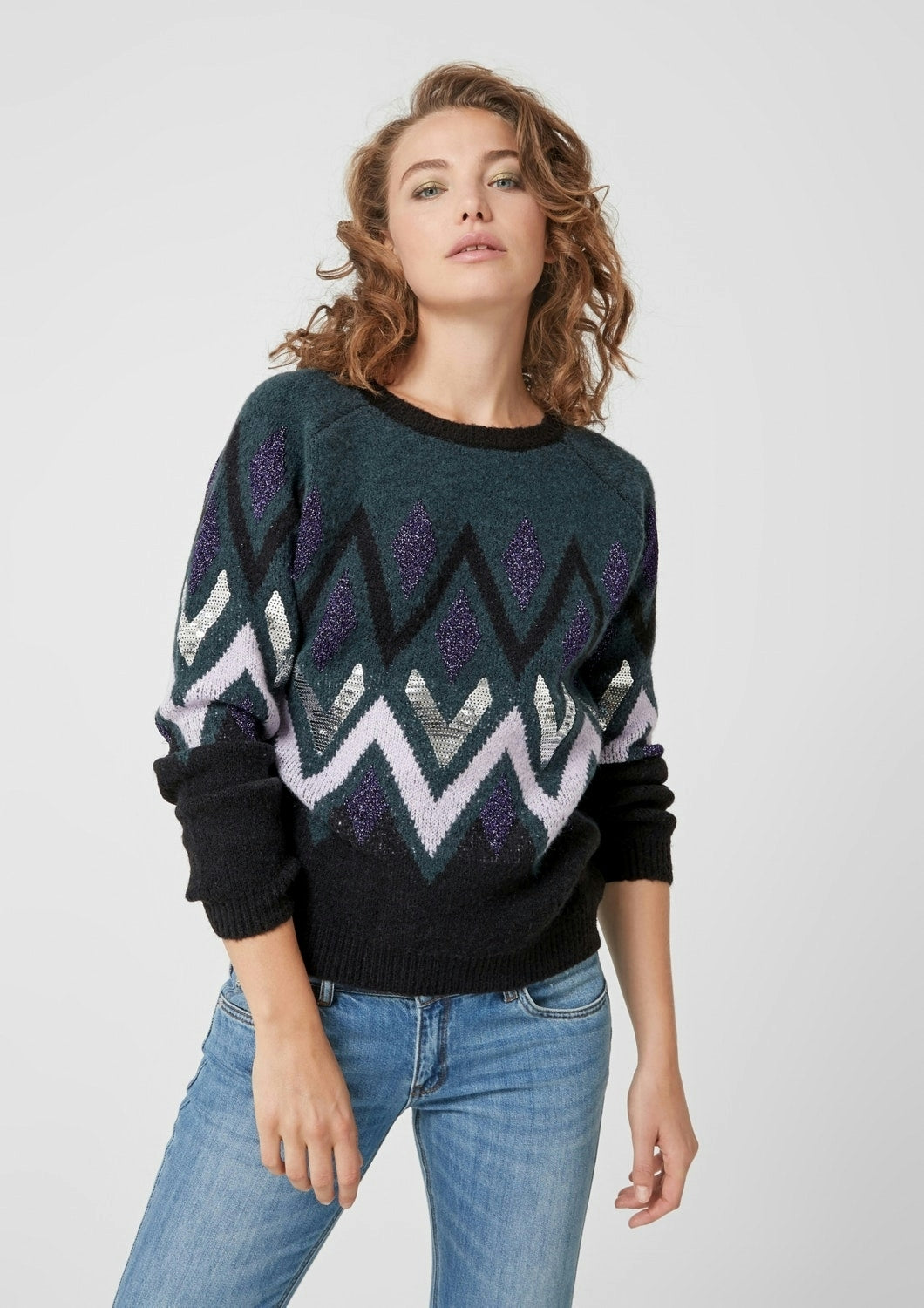 Pullover langarm GREY/BLACK Bild 4