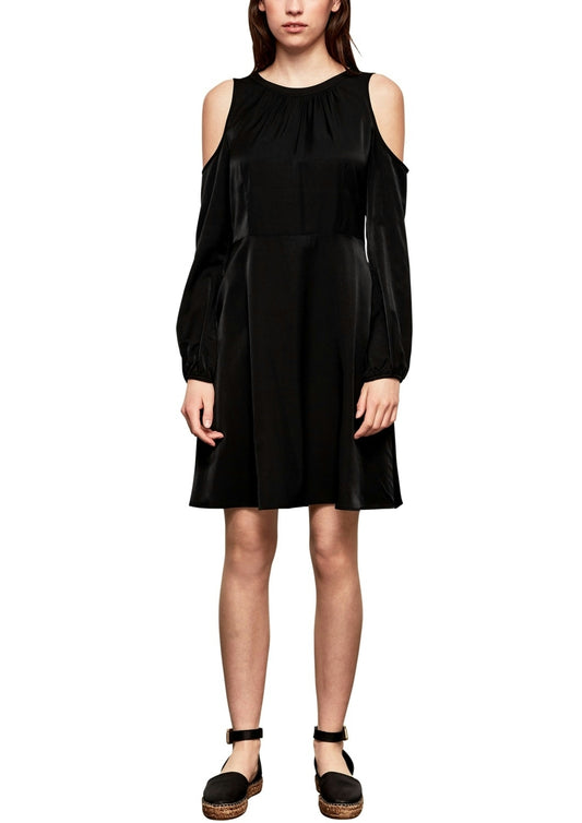 Satin-Kleid GREY/BLACK Bild 2