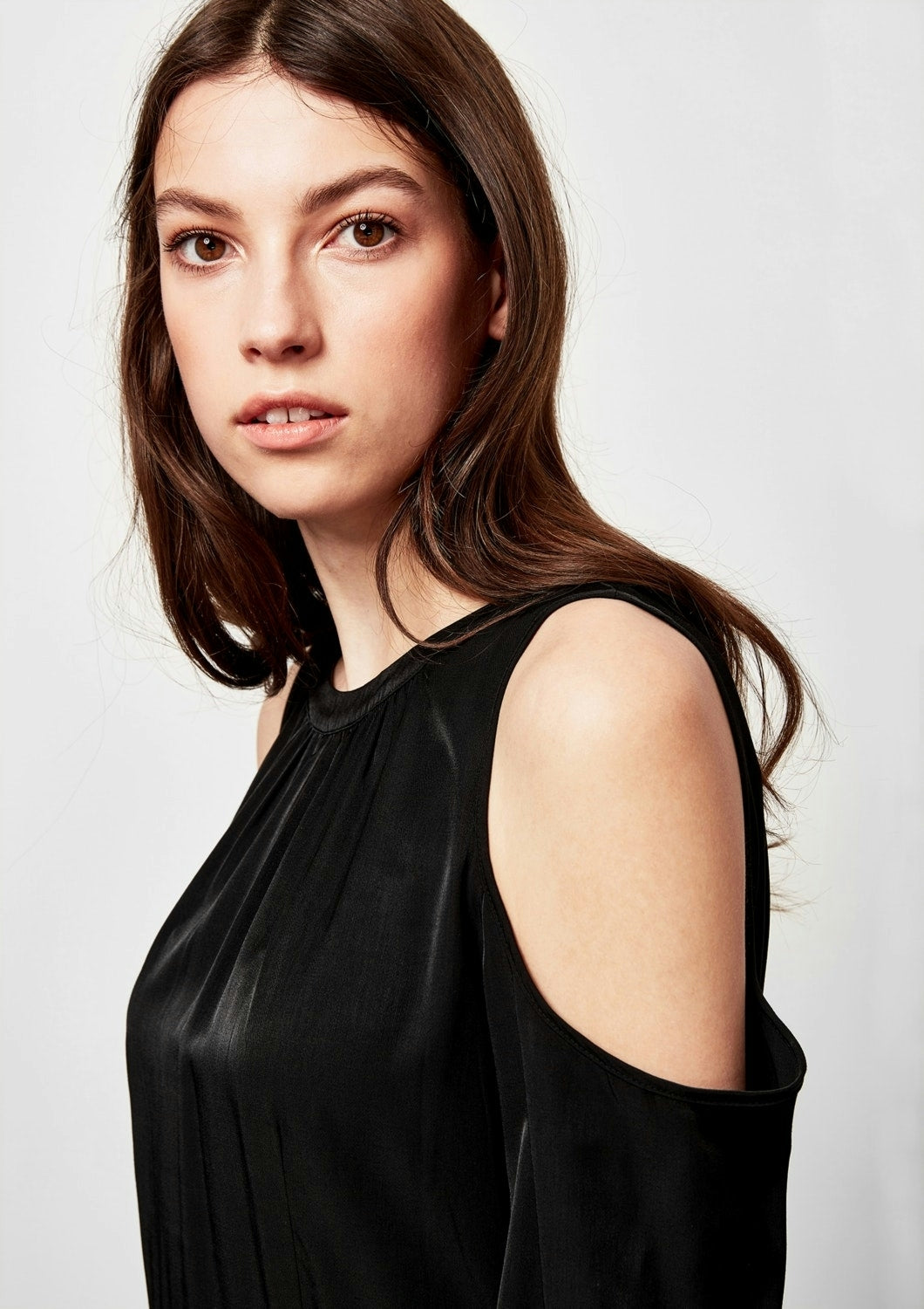 Satin-Kleid GREY/BLACK Bild 4