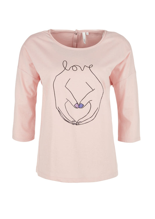 T-SHIRT 3/4 ARM LILAC/PINK Bild 1