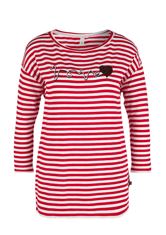 T-SHIRT 3/4 ARM flame red Bild 1