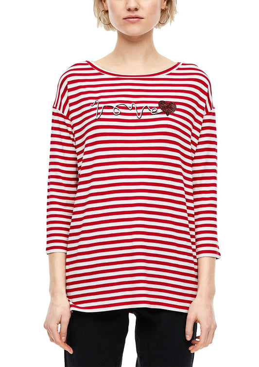 T-SHIRT 3/4 ARM flame red Bild 2