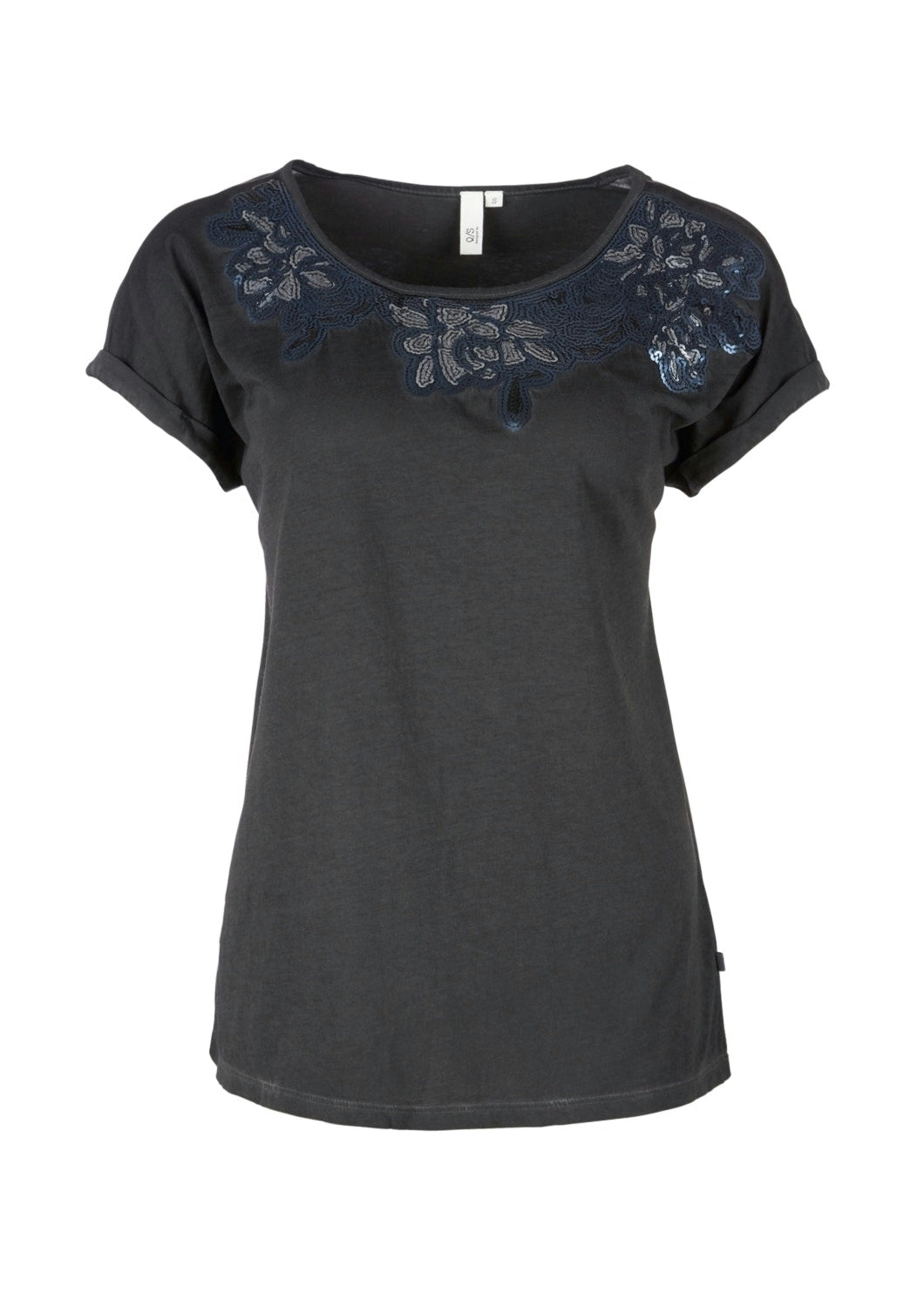 T-Shirt kurzarm GREY/BLACK Bild 1