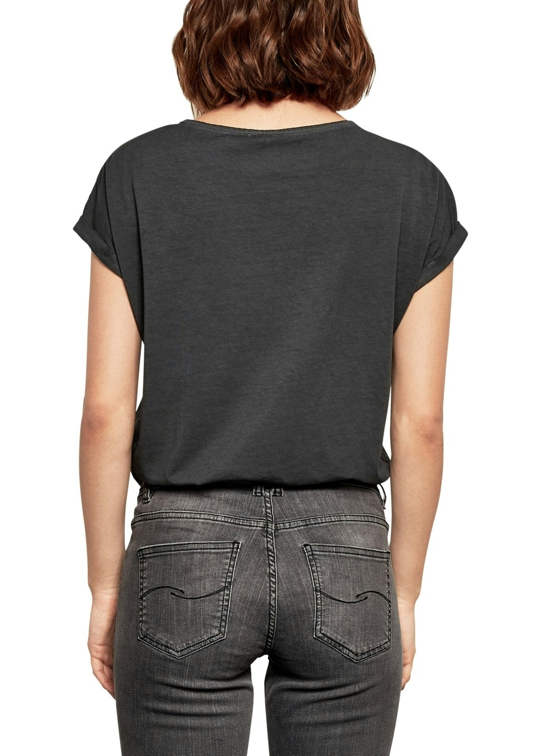 T-Shirt kurzarm GREY/BLACK Bild 3