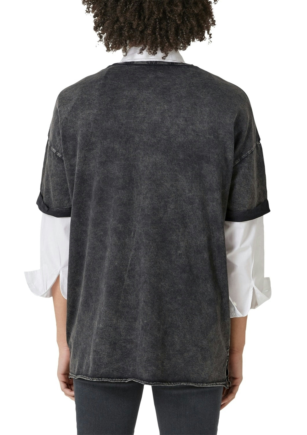 T-Shirt kurzarm GREY/BLACK Bild 3