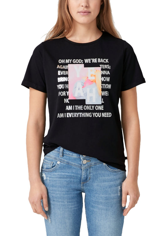 T-Shirt kurzarm GREY/BLACK Bild 2