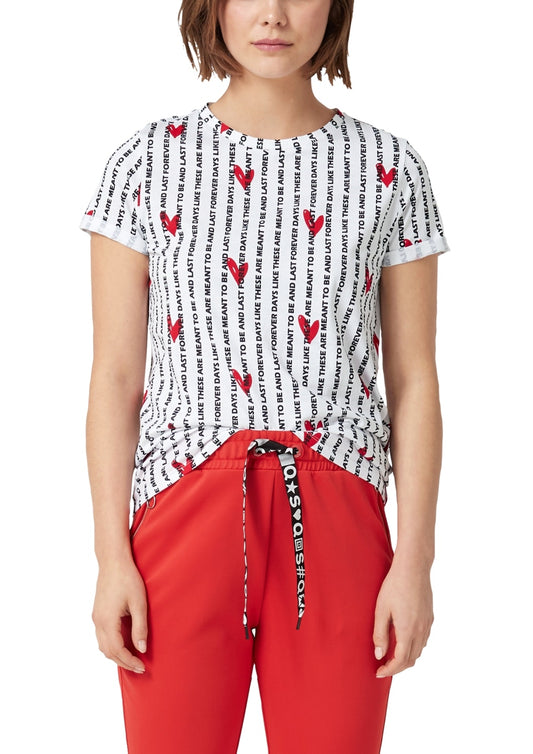 T-Shirt kurzarm white AOP Bild 2