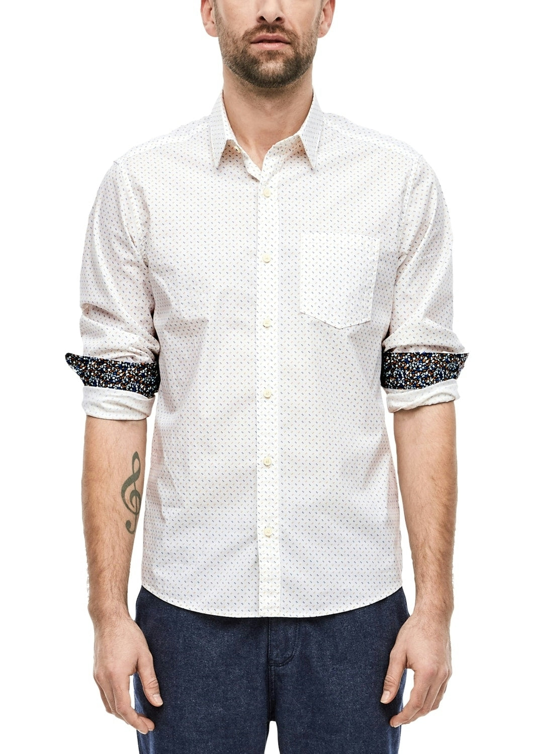 Hemd langarm white Bild 2