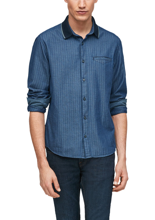 Hemd langarm BLUE Bild 2