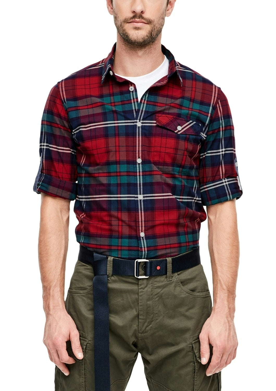 HEMD SLIM FIT 1/1 ARM uniform red Bild 2