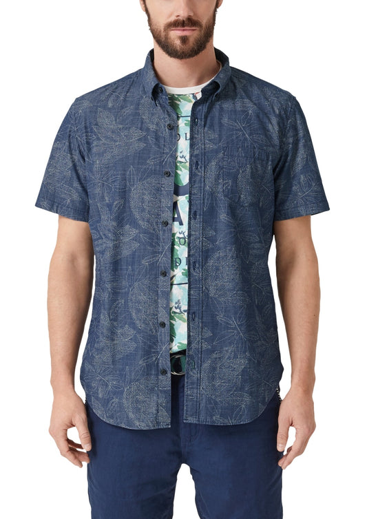 HEMD SLIM FIT 1/2 ARM BLUE Bild 2