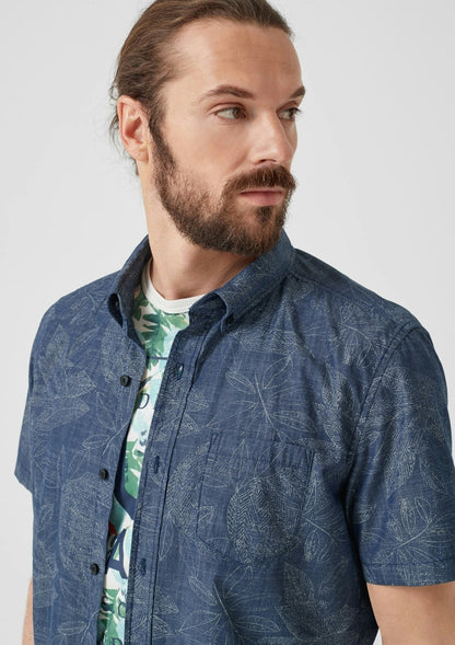 HEMD SLIM FIT 1/2 ARM BLUE Bild 5