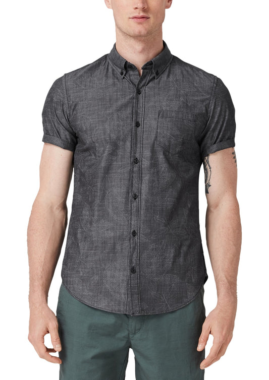 HEMD SLIM FIT 1/2 ARM GREY/BLACK Bild 2