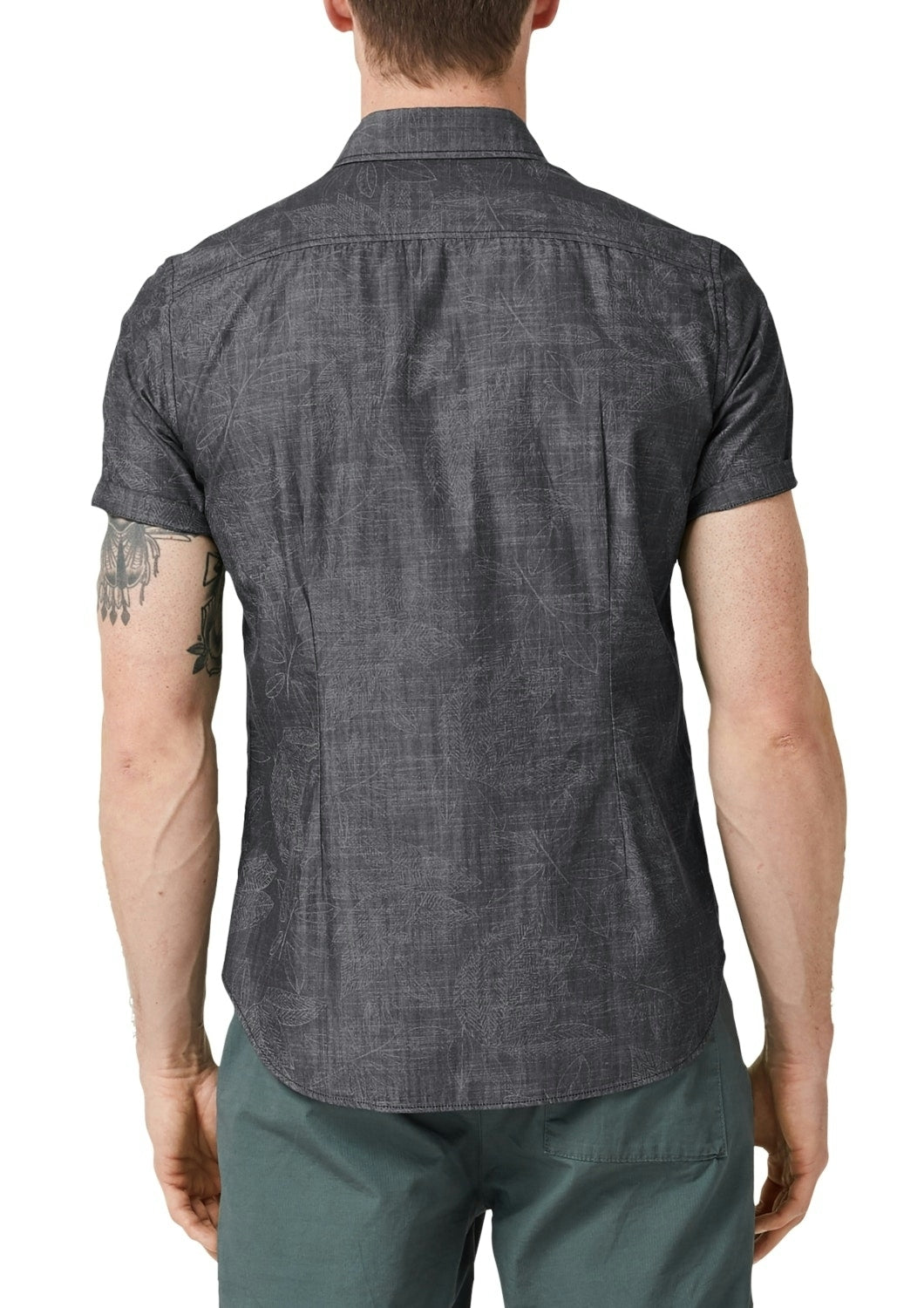 HEMD SLIM FIT 1/2 ARM GREY/BLACK Bild 3
