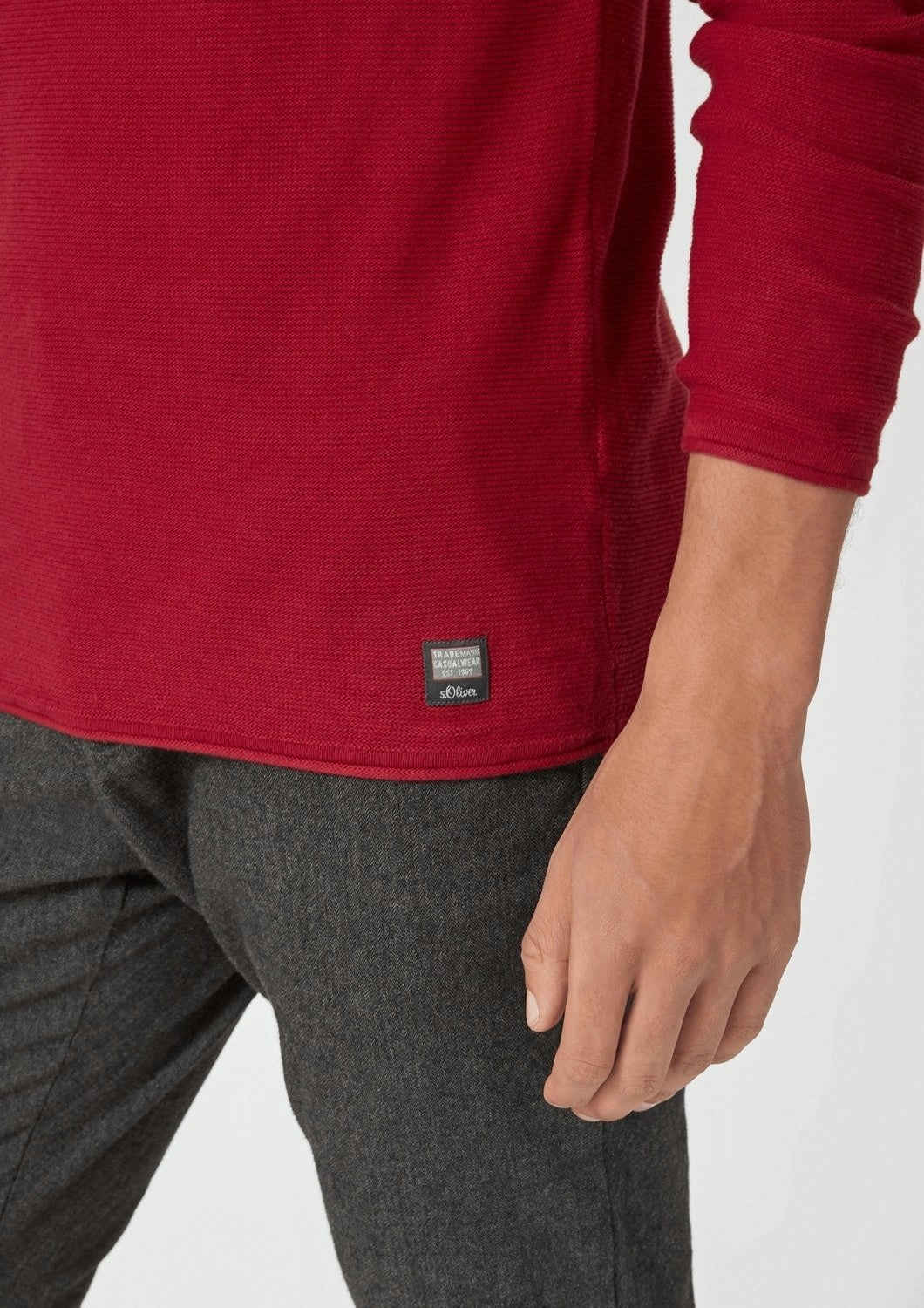 Pullover langarm dark red Bild 4