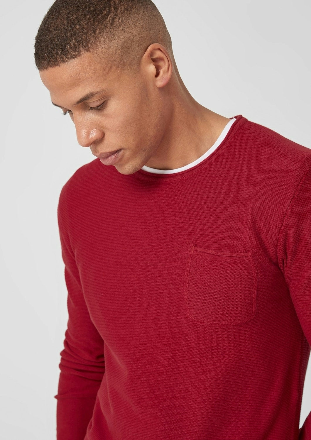Pullover langarm dark red Bild 5
