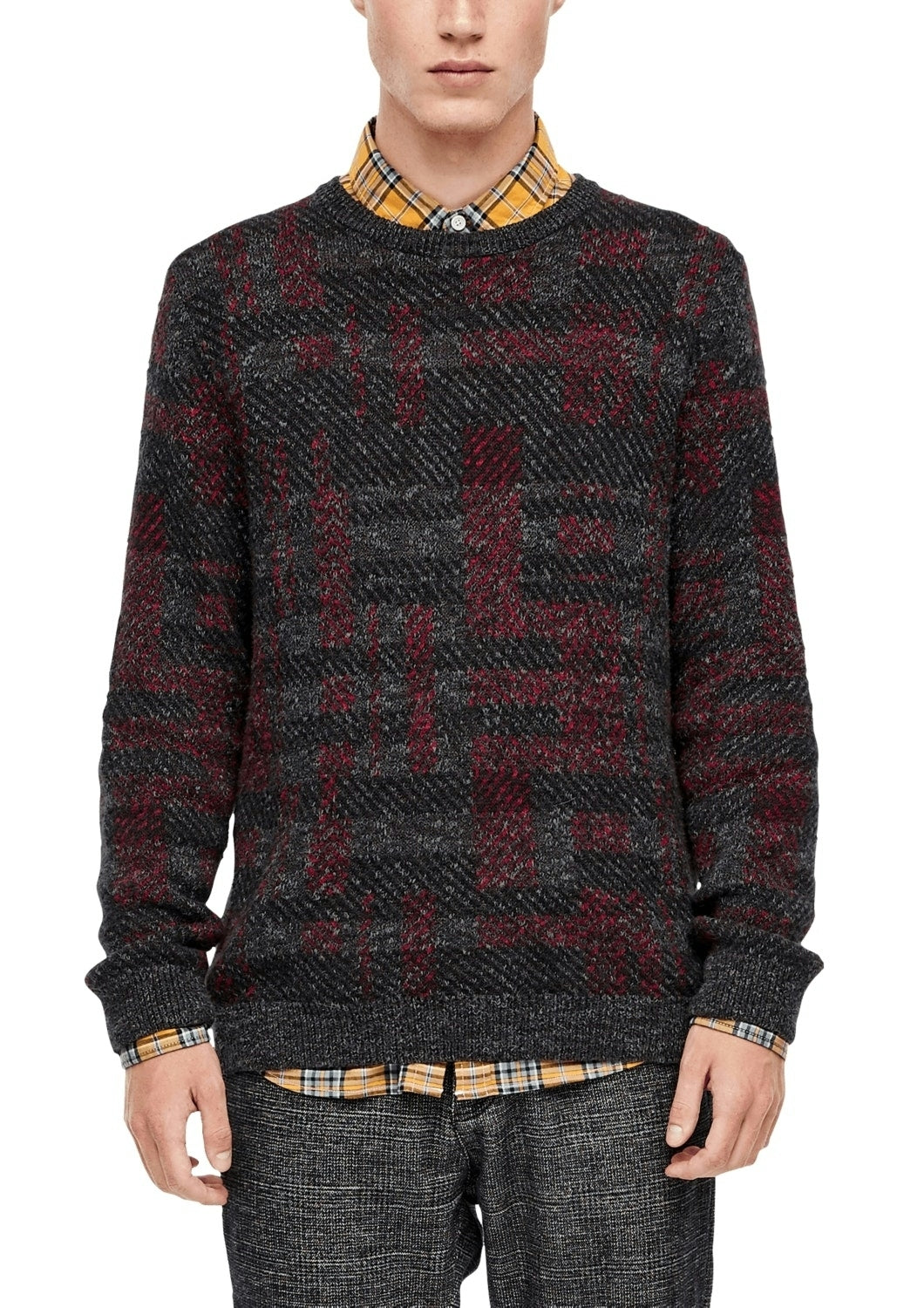 Pullover langarm GREY/BLACK Bild 2