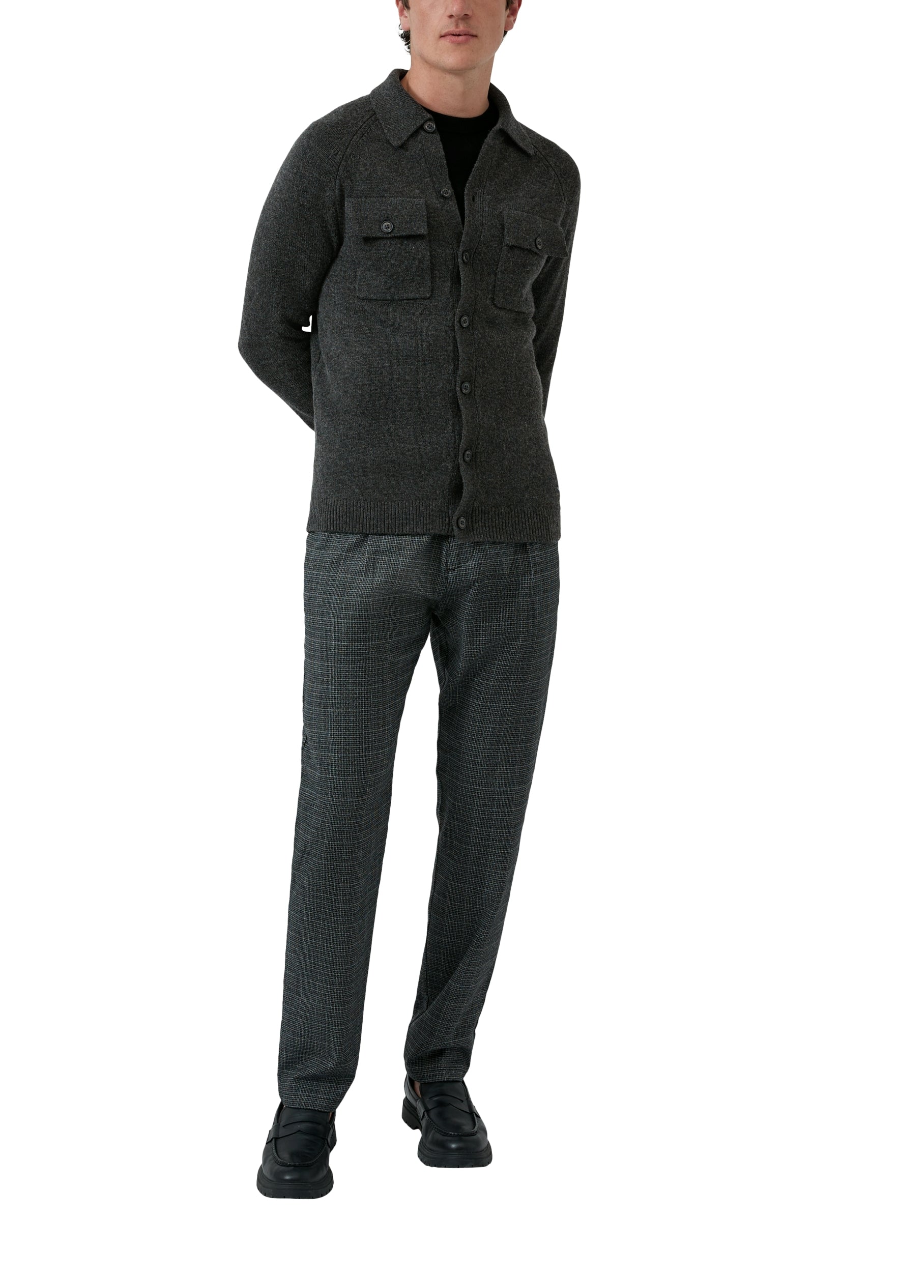 Strickjacke GREY/BLACK Bild 4