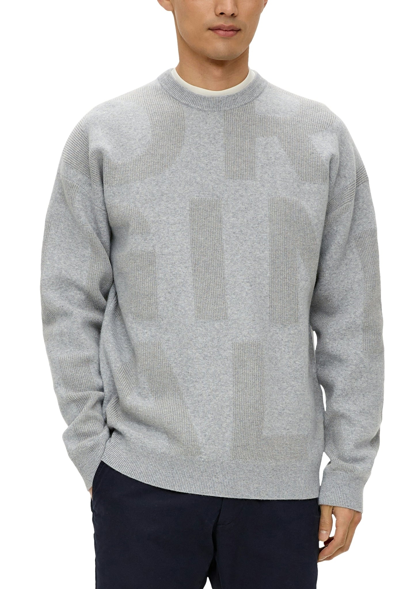 Strickpullover GREY/BLACK Bild 2