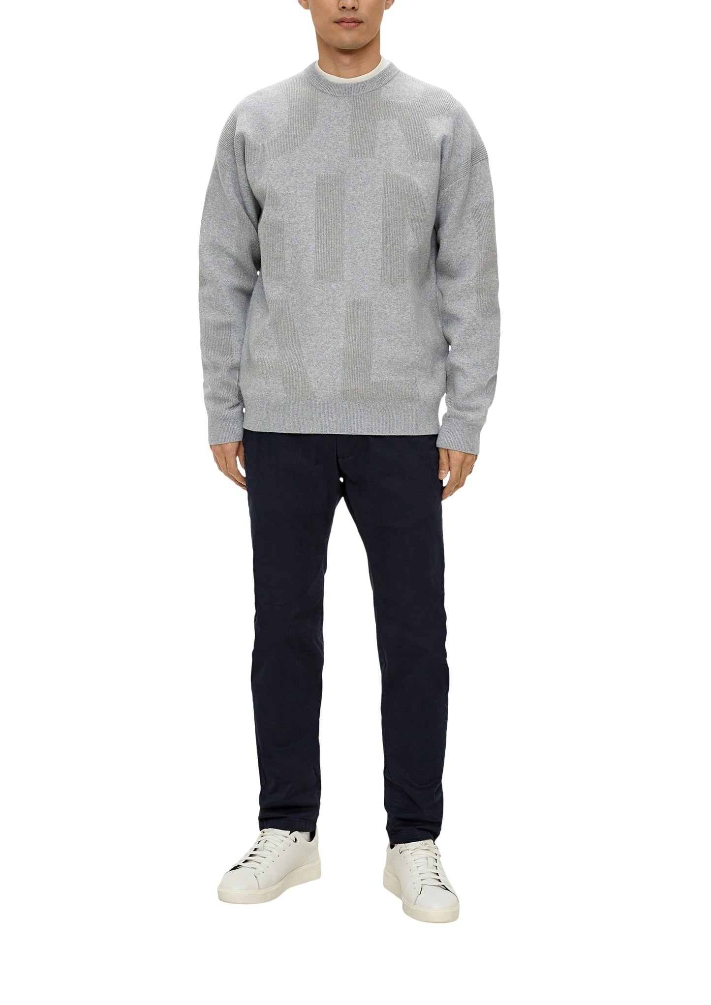 Strickpullover GREY/BLACK Bild 4