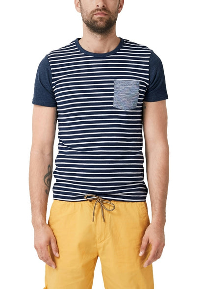T-Shirt kurzarm blue strip Bild 2