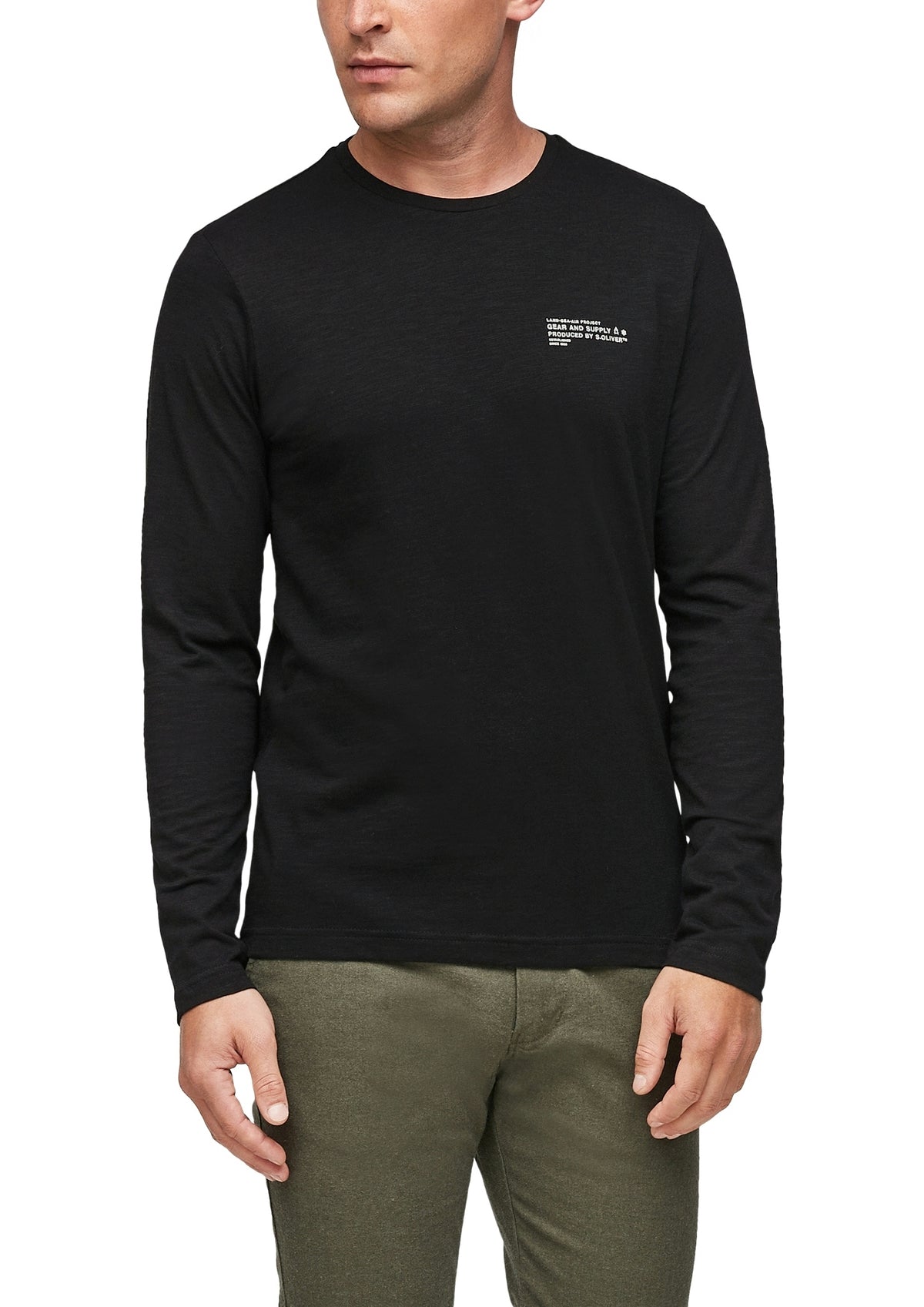 T-Shirt langarm GREY/BLACK Bild 2