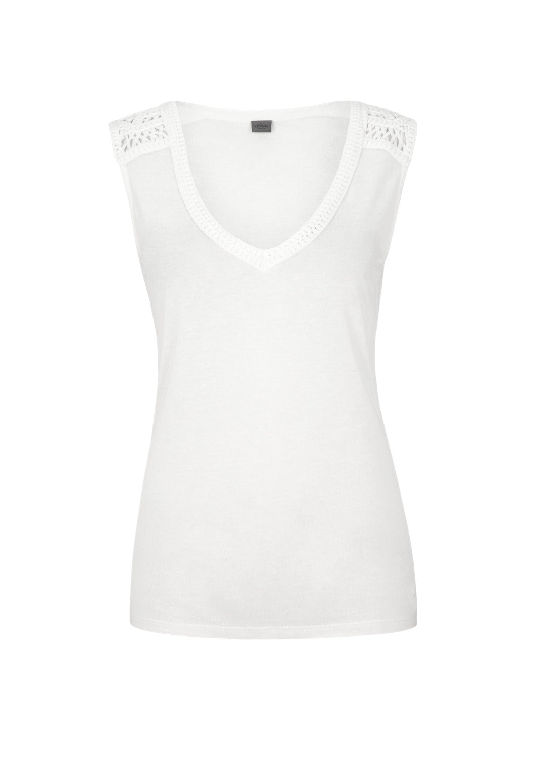 T-SHIRT ÄRMELLOS WHITE Bild 5