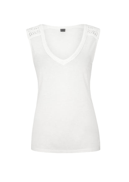 T-SHIRT ÄRMELLOS WHITE Bild 8