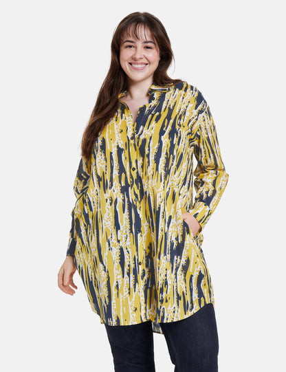 Long blouse with print