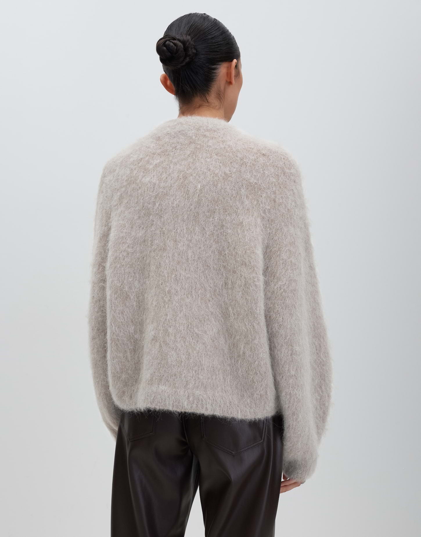 Tamanah pale greige melange Bild 3